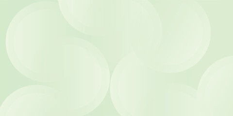 Minimalist banner background,soft pastel,green gradations,circle shape,memphis background. eps 10