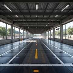 driver's license test, driver's license test course, drive course, driving road, AI Generative