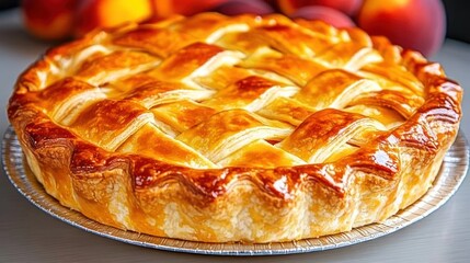 Golden Peach Pie: A Delightful Treat