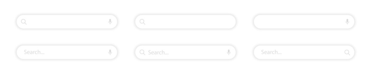 Obraz premium Search bar vector icon set. Search bar template. Web search bar collection. Vector graphic Illustration