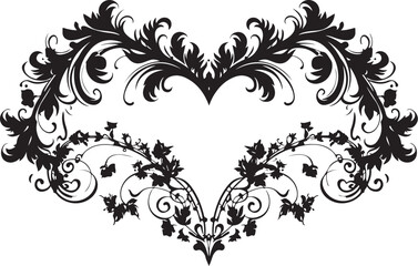 Floral Heart Outline Set for Crafts