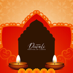 Beautiful Happy Diwali Indian religious festival celebration background