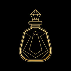 perfume bottle isolated on white