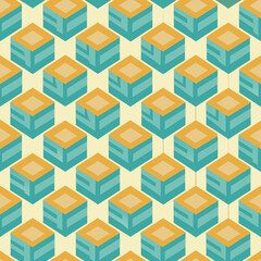 seamless geometric pattern with triangles