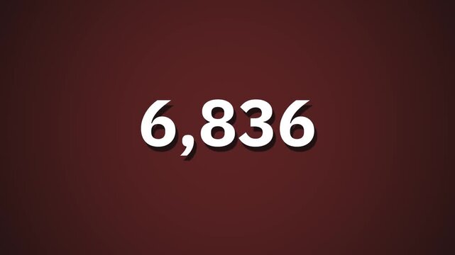  Lot Numbers Counting Up 4K Seamless Animated Counter for Data and Technology Projects