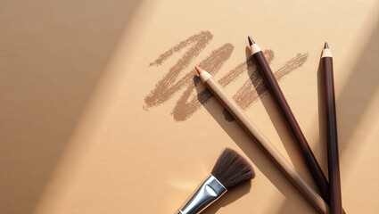 Elegant Makeup Accessories with Natural Light and Neutral Tone