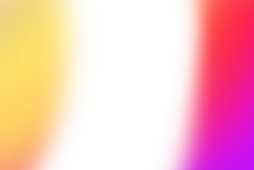 Abstract color gradient transition from yellow to purple with black space isolated on transparent background