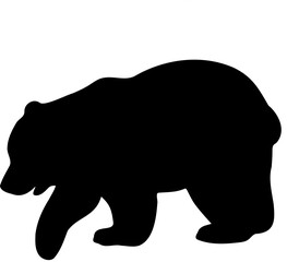 silhouette of bear vector