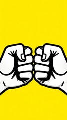 Fototapeta premium Two fists