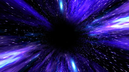 Digital artistic rendition of a nebula with vibrant colors simulating a deep space cloud formation. Perfect for sci-fi visuals, digital art, space-themed backgrounds, astronomy illustrations, and mode ©  Seamless Loop