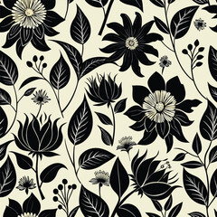 seamless pattern with flowers
