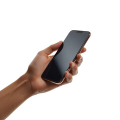 hand holding mobile phone