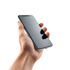 hand holding smart phone