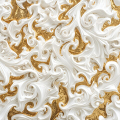 seamless pattern with golden ornament