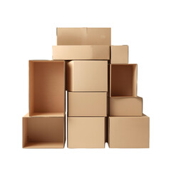 Obraz premium stack of cardboard boxes