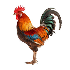 Fototapeta premium rooster isolated on white background