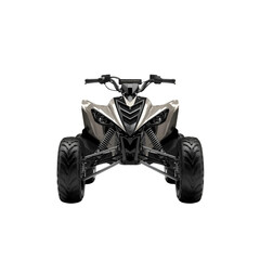 black motorcycle isolated on white