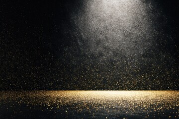 A spotlight shining brightly on a dark background, creating a dramatic and minimalist aesthetic for Black Friday promotions.