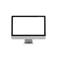 computer monitor isolated on white