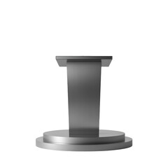 podium isolated on white background
