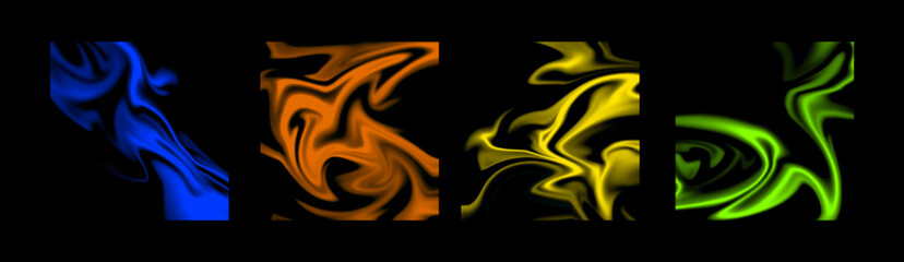 A Liquid Gradient Texture Pack with deep curves. Perfect for posters and other decorative designs.