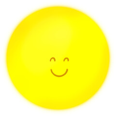 happy smiley face full moon