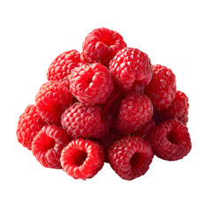 Raspberry pile, white isolated background