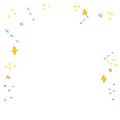 キラキラ カラフル フレーム