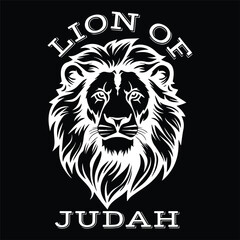 Lion of Judah Icon with Bold Lion Head Design