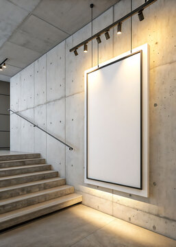 Wall Poster frame mockup