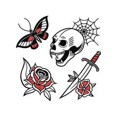 vector illustration of a tribal tattoo