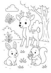animal colloring page for kids
