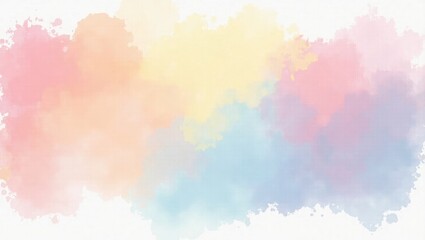 Soft Pastel Watercolor Background Texture – Abstract Artistic Gradient Design