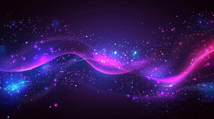 Obraz premium Abstract technology background featuring a blend of violet and blue hues.