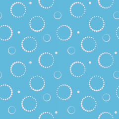 seamless geometric pattern of concentric circles, vector