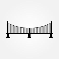 bridge icon symbol illustration vector eps10 logo template design pattern seamless bright minimal design flat design realistic style simple design modern design