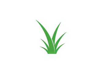 Obraz premium Vector illustration of fresh green grass, a minimalist symbol representing nature, growth, and ecological balance, suitable for eco-friendly branding