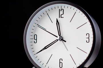 Clock tells the time of work and life. Concept of time and quality time management. High quality...