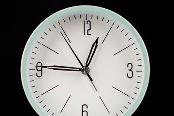 Clock tells the time of work and life. Concept of time and quality time management. High quality...