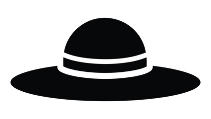 Hand drawn doodles a black hat symbol isolated on a white background