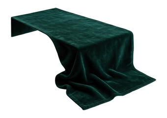 A plush velvet table runner, elevating the elegance of a formal dining room.