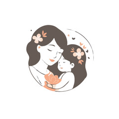 mother's day icon vector 