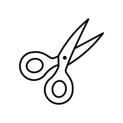 Fototapeta premium An illustration of a black icon of cutting and sewing attributes on a white background