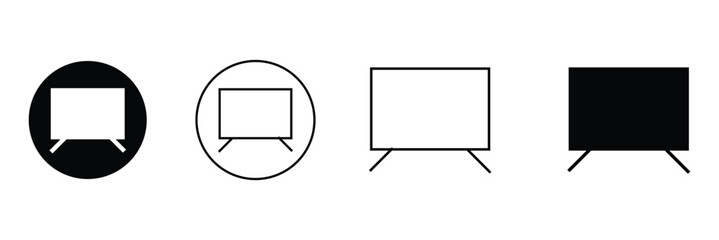 Television vector icon. Can be used for printing, mobile and web applications.Eps 10