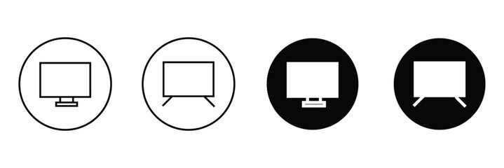 Television vector icon. Can be used for printing, mobile and web applications.Eps 10