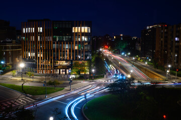 Long exposure of Washington DC Street