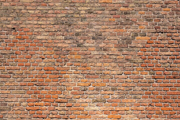 Naklejka premium Brick wall background texture. Old brickwall, Building facade detail