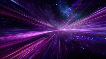 Obraz premium Abstract space travel light streaks