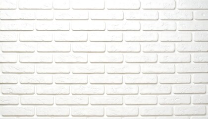 Obraz premium Uniform white brick wall texture