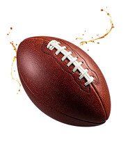 American football ball isolated on white background